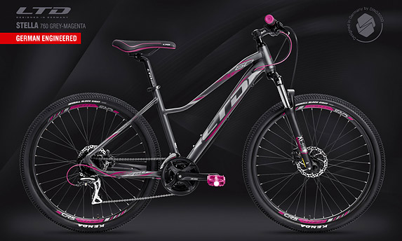 Велосипед LTD Stella 760 Grey-Magenta (2022-2023)