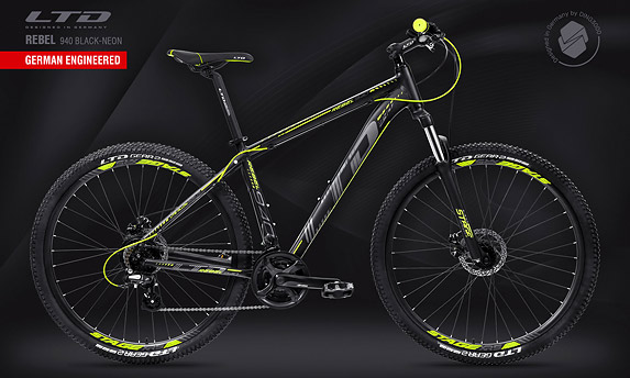Велосипед LTD Rebel 940 Black-Neon 29" (2022-2023)